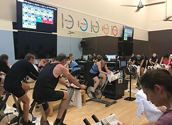 Myzone in Cycling Studio