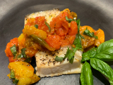 halibut with roasted tomatoes