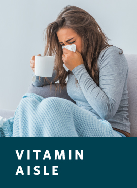 woman sick with flu on couch