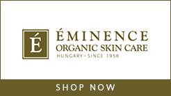 Eminence logo - Shop Now button