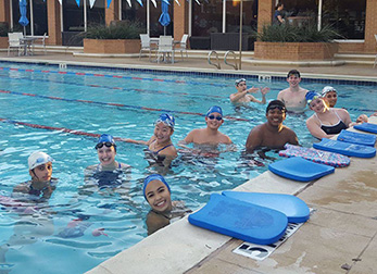 Alcuin School swim team training