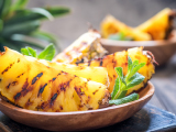 grilled pineapple and mint