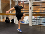 personal trainer jumping