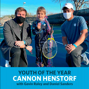 Cannon Henstorf, Youth of the Year, with Gavin Raley and Daniel Sanders