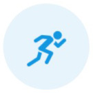 Icon of person running