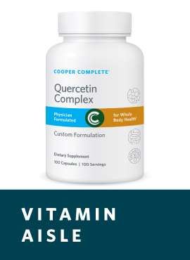 Cooper Complete quercetin vitamin bottle